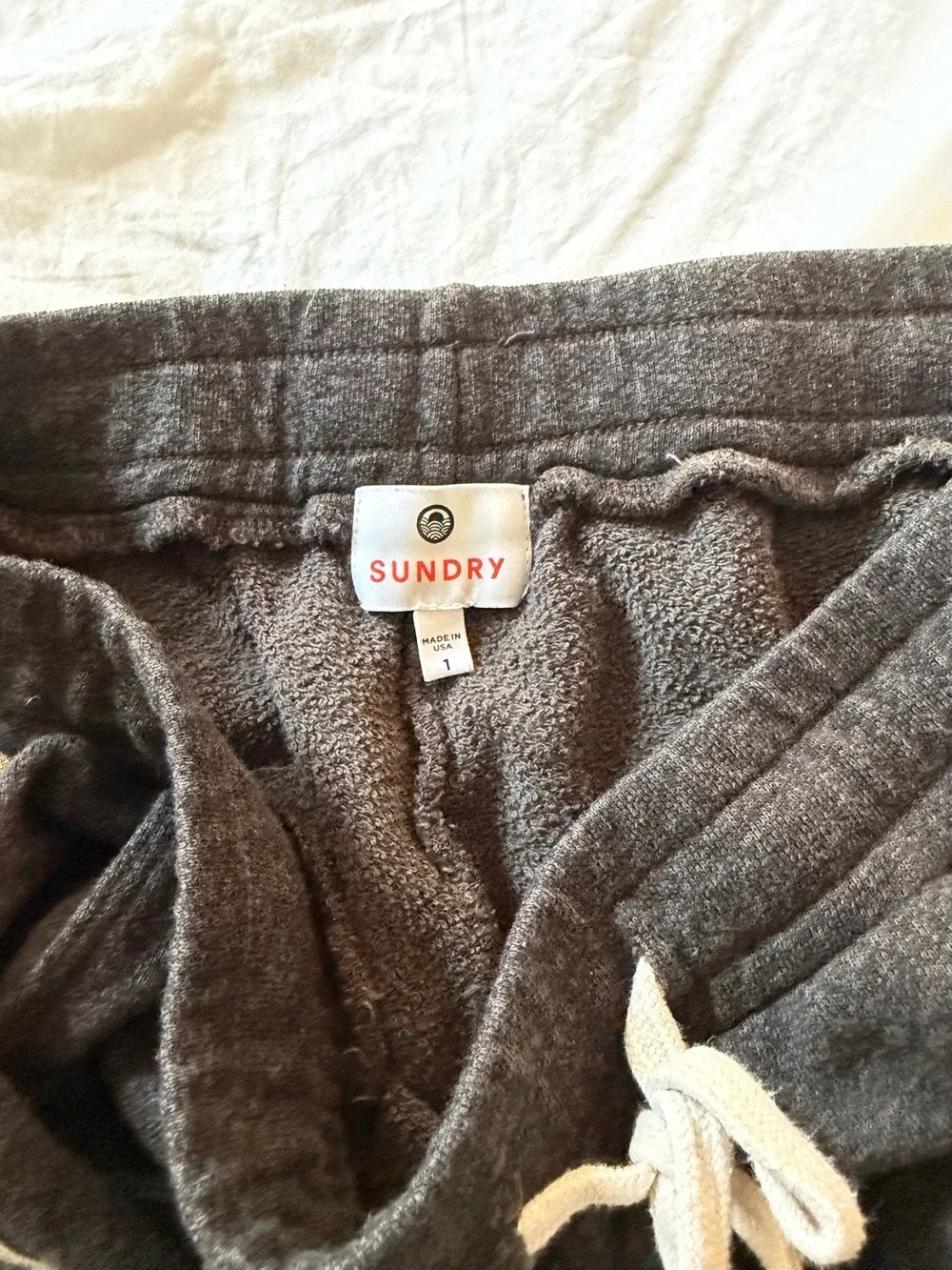 Sundry Dark Gray Joggers with Side Stripes